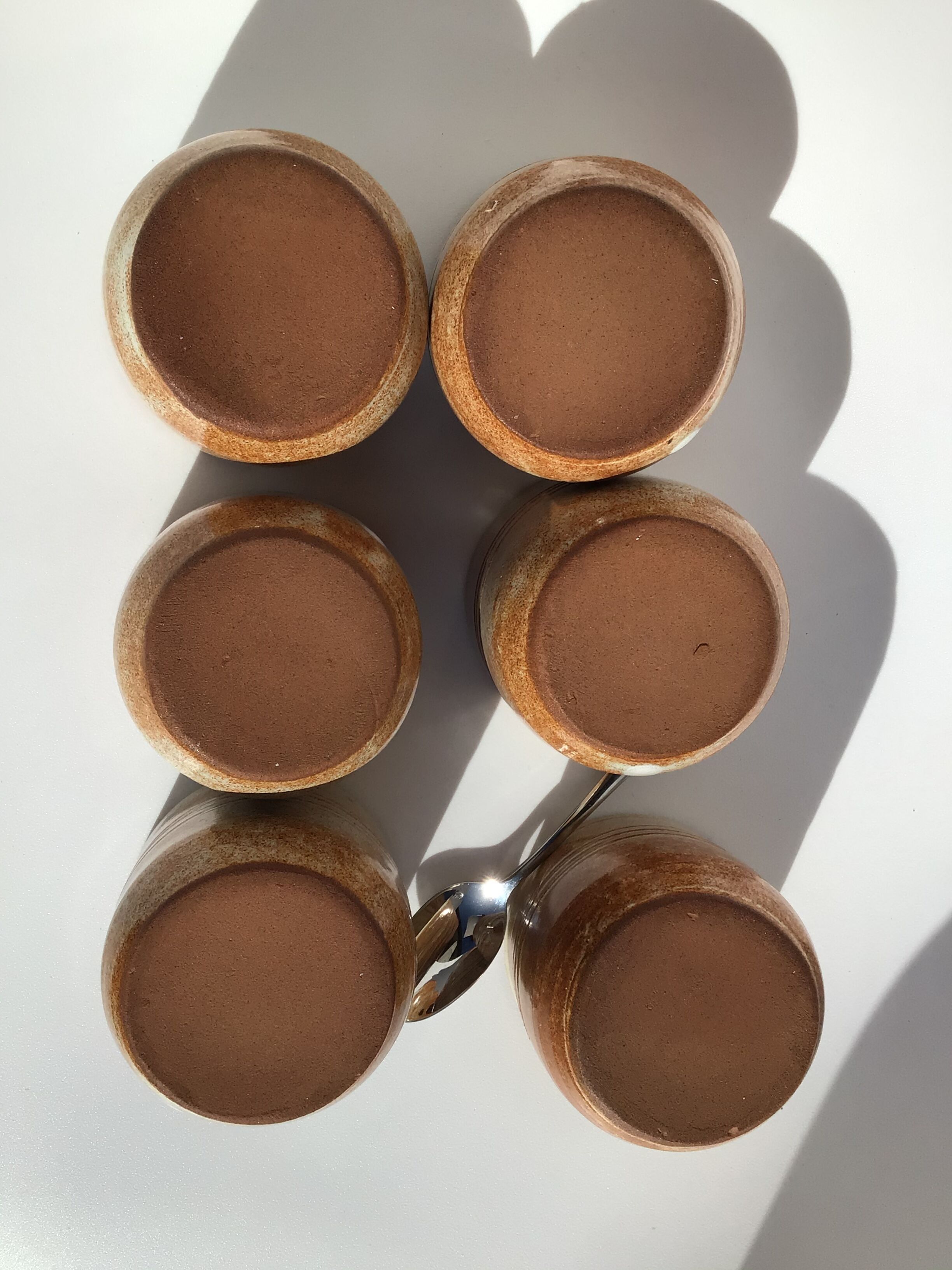 6 Vallauris terracotta cups