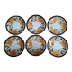 Set of 6 Paradisio Boch plates