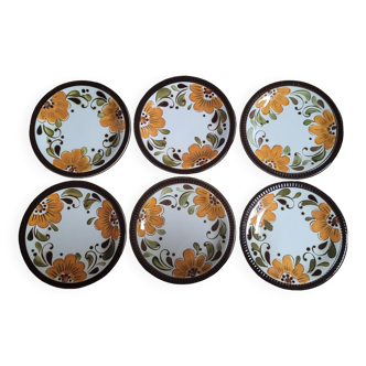 Set of 6 Paradisio Boch plates