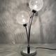 Contemporary lamp with 3 glass and metal balls to place (2 lamps available