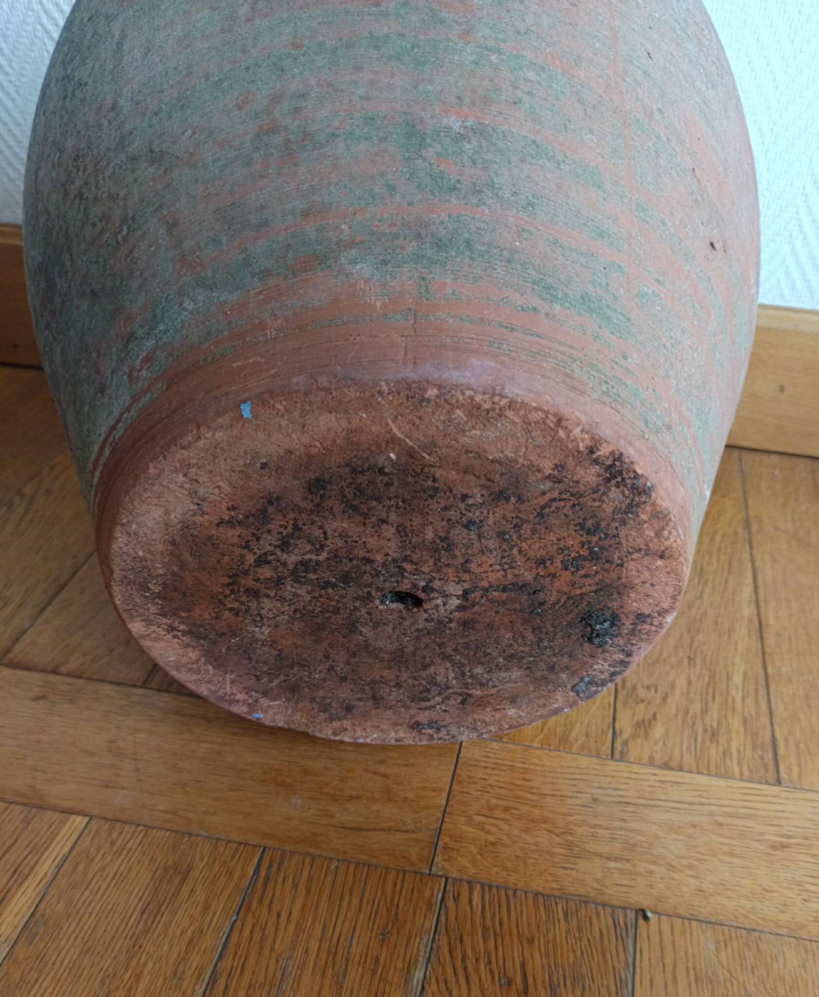 Jarre potiche de jardin en terre cuite