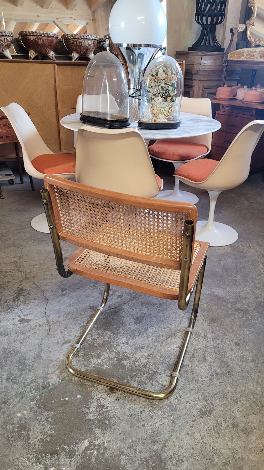 Chaise  de Marcel Breuer en cannage modèle B32