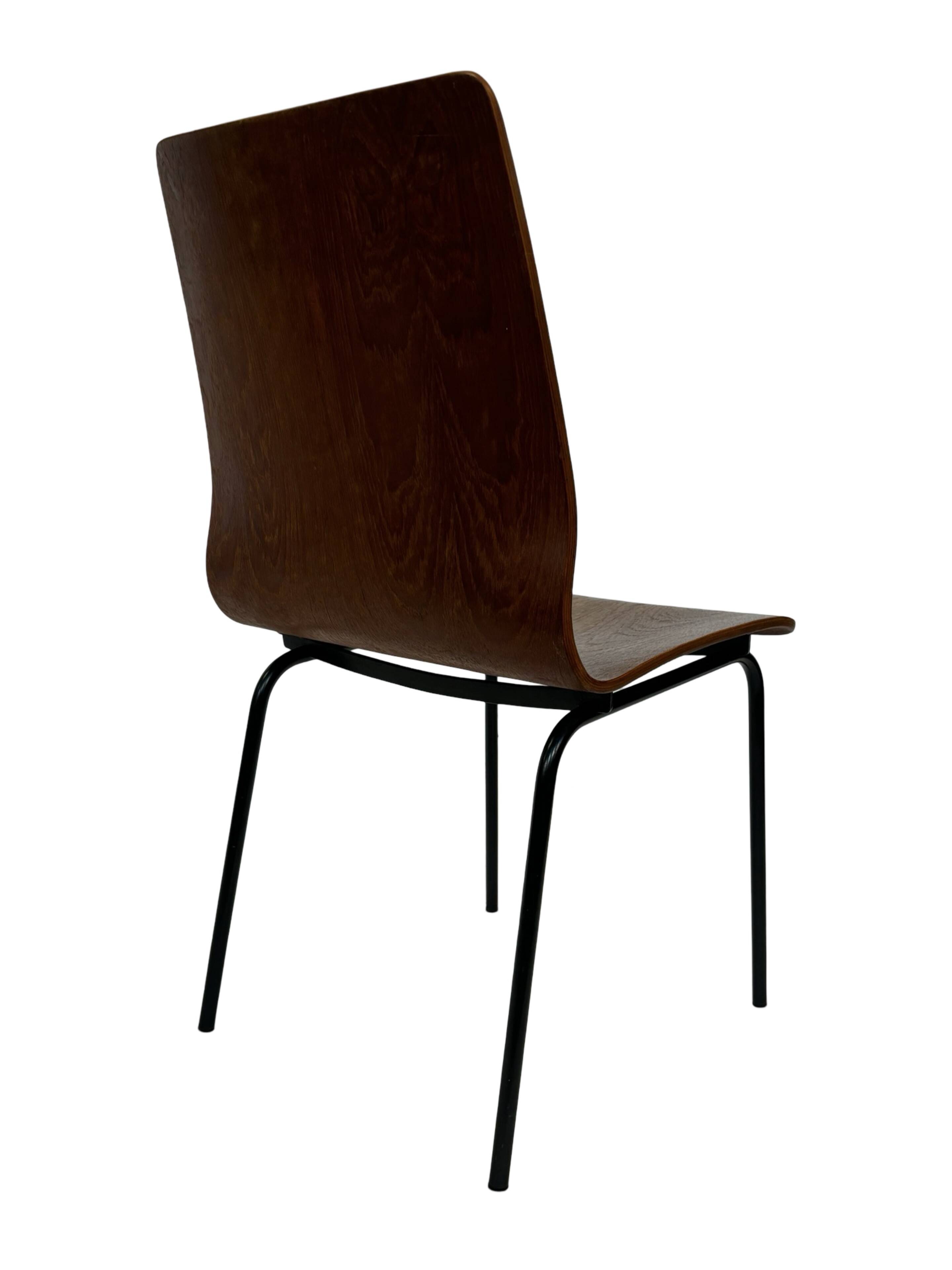 Vintage Friso Kramer for Auping 'Euroika' plywood dining chair, The Netherlands 1960's