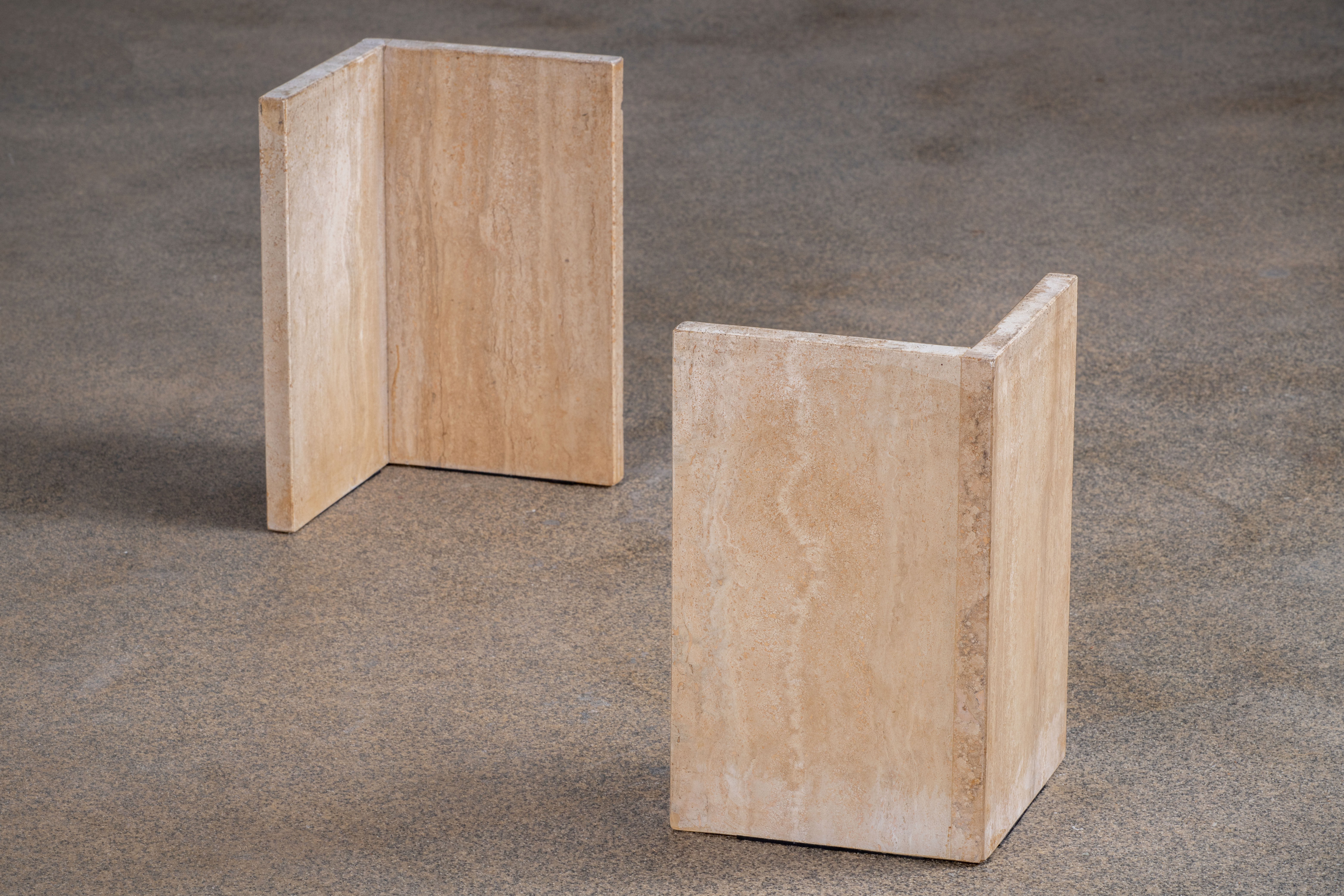 Coffee table Vintage Design Travertine – 134 cm