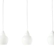 Set of three glass hanging lamps by Alf Svensson, Sweden 1960