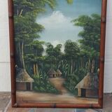 Vintage canvas painting