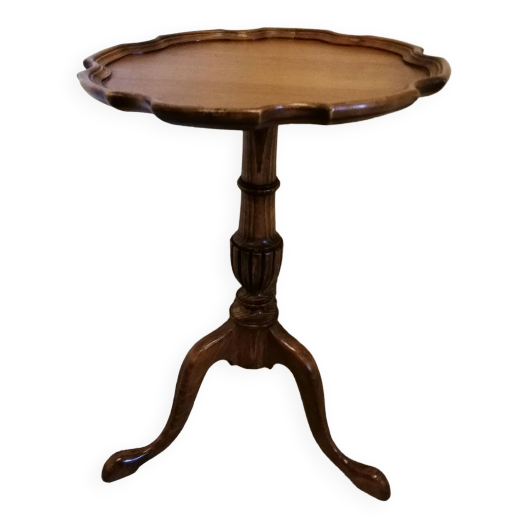 Wooden pedestal table