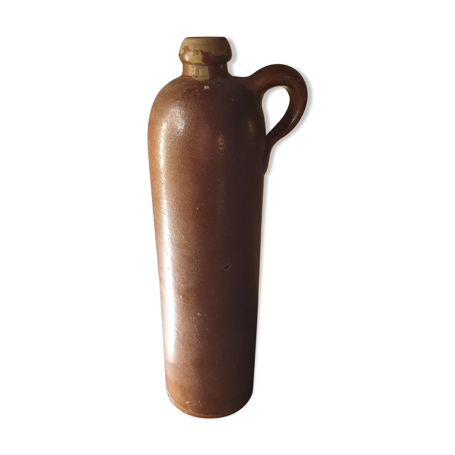 Bouteille terre cuite vernissée
