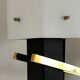 Arlus opaline and vintage steel wall light from the 1950s