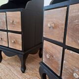 Pair of stylish bedside tables