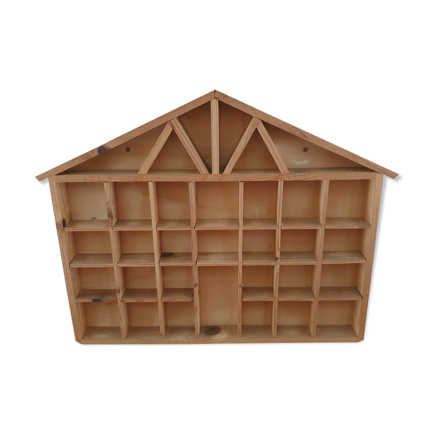 Wooden shelf house