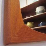 Danish teak mirror, 115 cm X 42 cm
