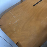 Scandinavian children's bed year 60 with rattan