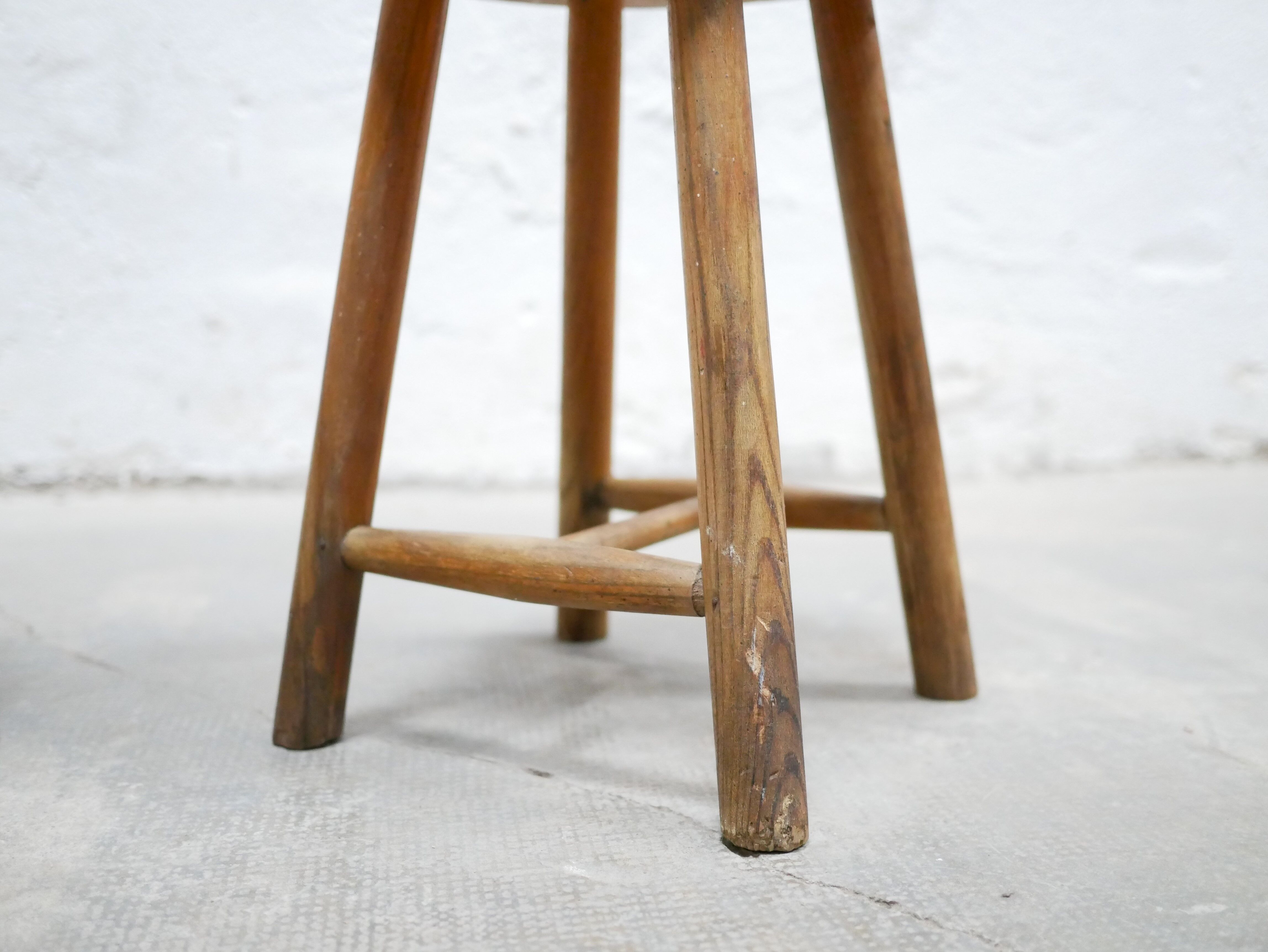 Vintage pine stool