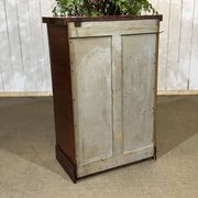Bistro sideboard with 1 mahogany door and Formica top from the 1950s.