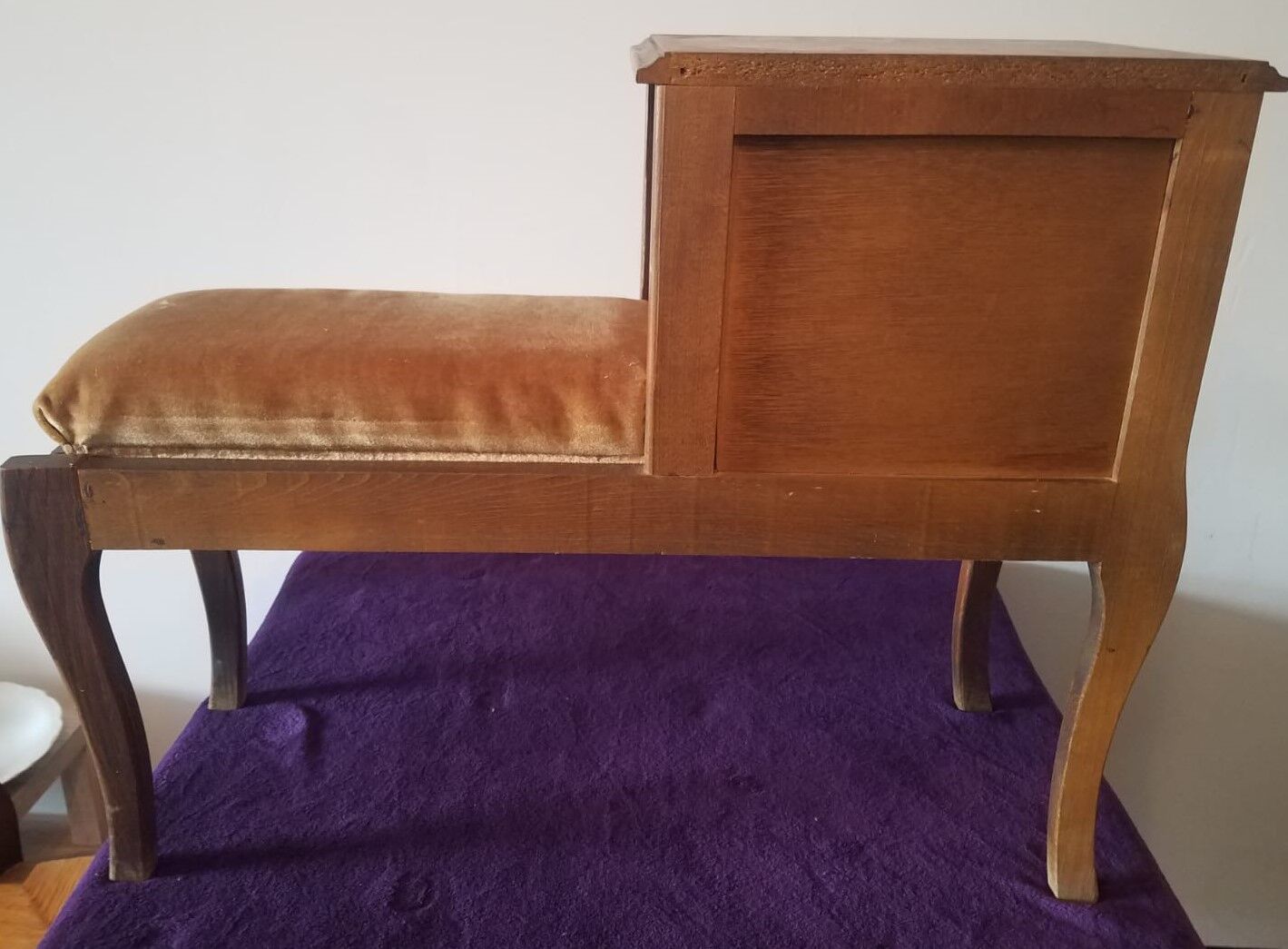 Side table with bench