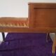 Side table with bench