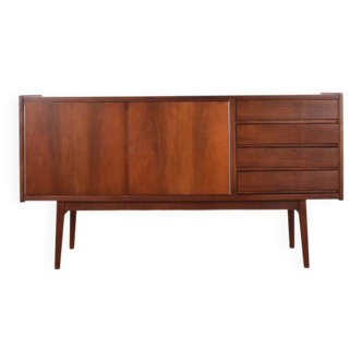Buffet en noyer de style Mid-Century par S. Albrecht, années 1960.