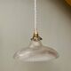 Vintage holophane glass lampshade pendant light