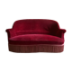Toad red velvet sofa