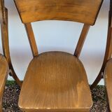 Série de 4 chaises de bistrot restaurant vintage- 1950s