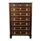 Mahogany veneer chest of drawers, Louis XVI period – Late 18th century
