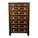 Mahogany veneer chest of drawers, Louis XVI period – Late 18th century