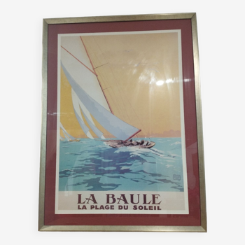 Poster under frame "la Baule"