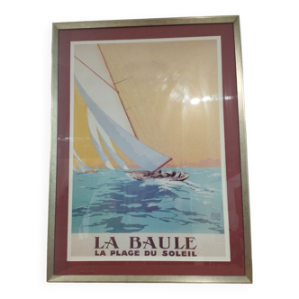 Poster under frame "la Baule"