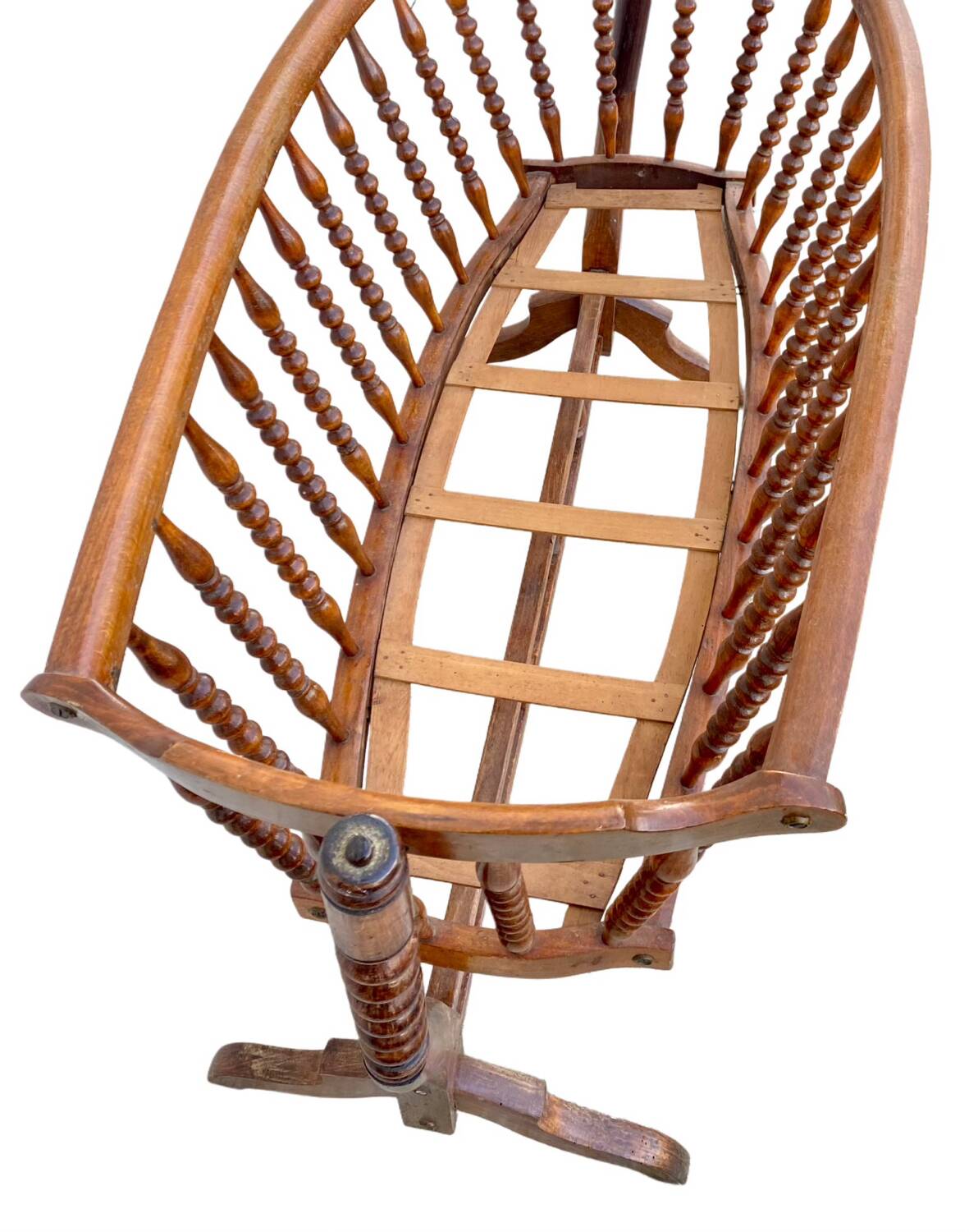 Antique wooden cradle
