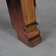 Carved rustic oak round coffee table - Netherlands 1950s