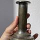 Pair of 19th-century fluted silver-plated metal candlesticks