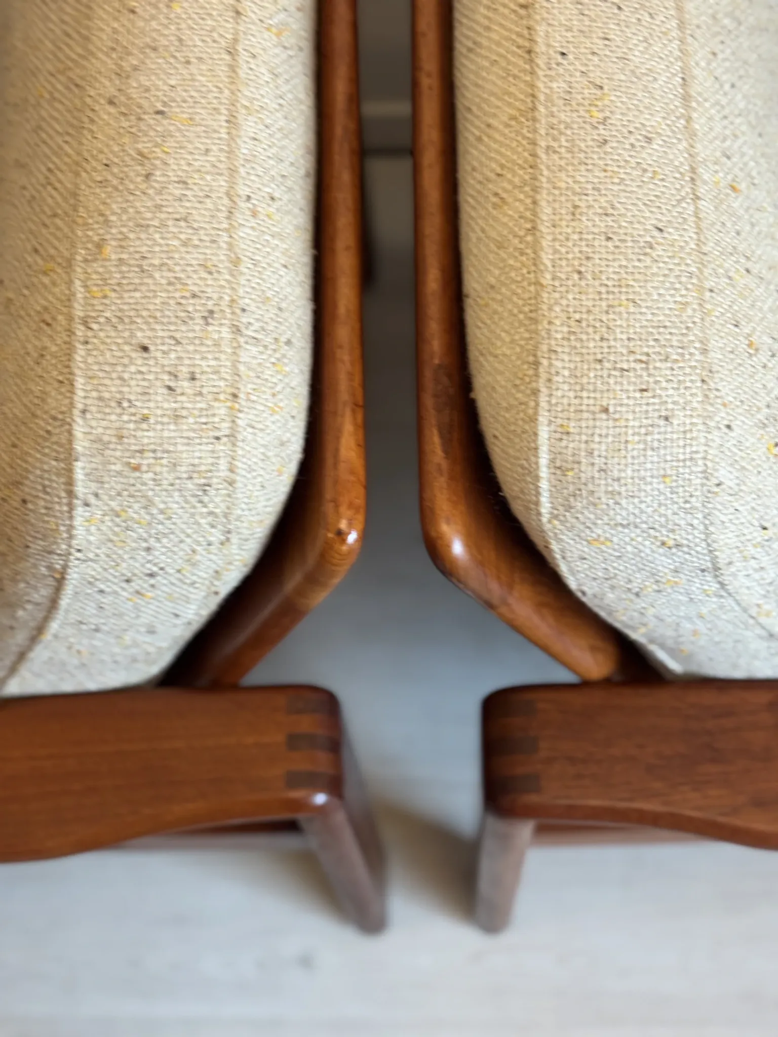 Vintage Danish teak easy chairs