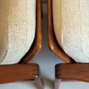 Vintage Danish teak easy chairs