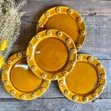 4 assiettes à dessert France vintage