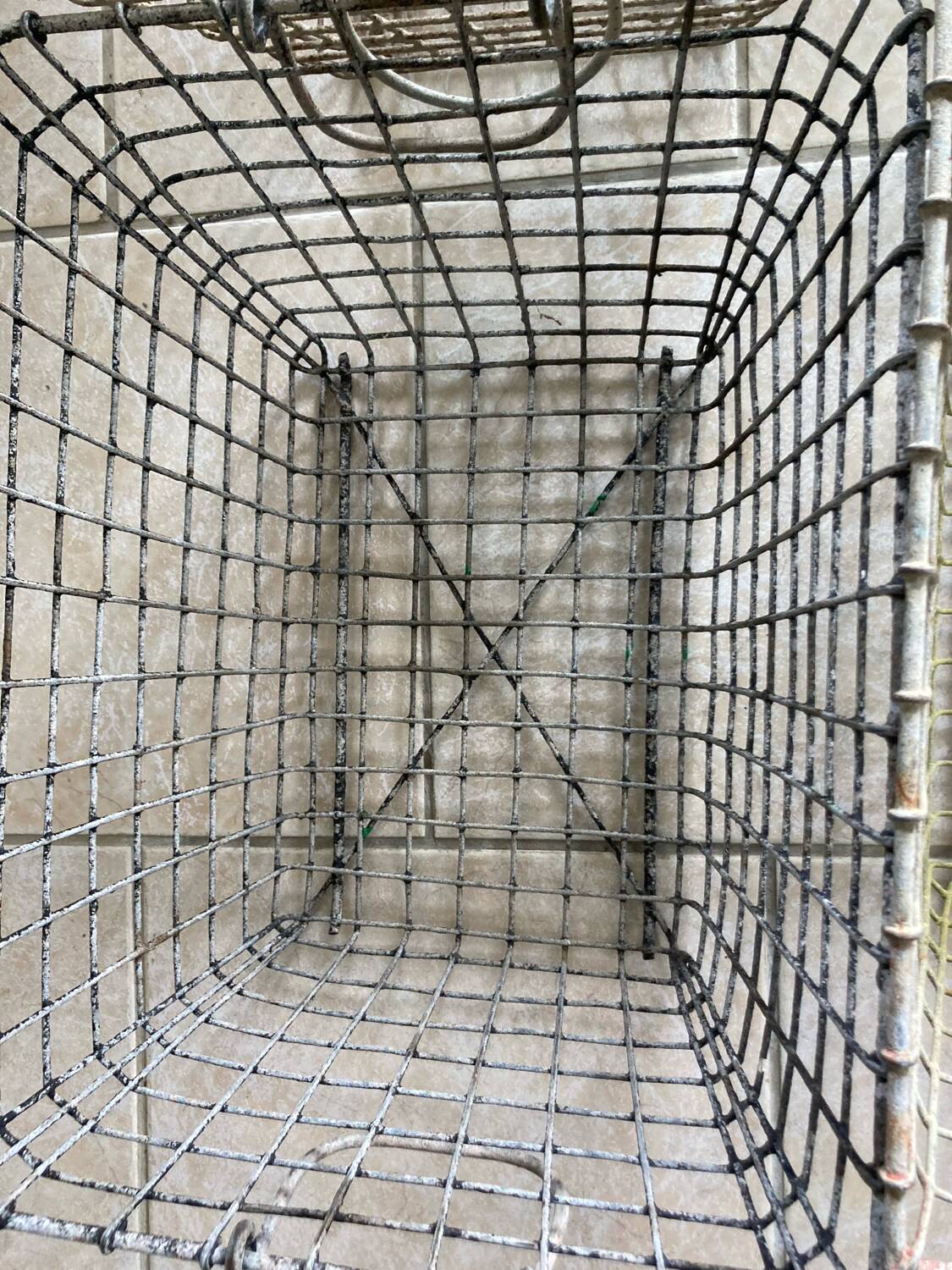 Lot of 4 old craft baskets