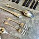 68-piece silver-plated and black ebony cutlery set with 4 velvet cases