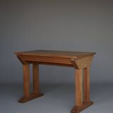 Table d'appoint ou bureau constructiviste vintage en chêne, années 1930
