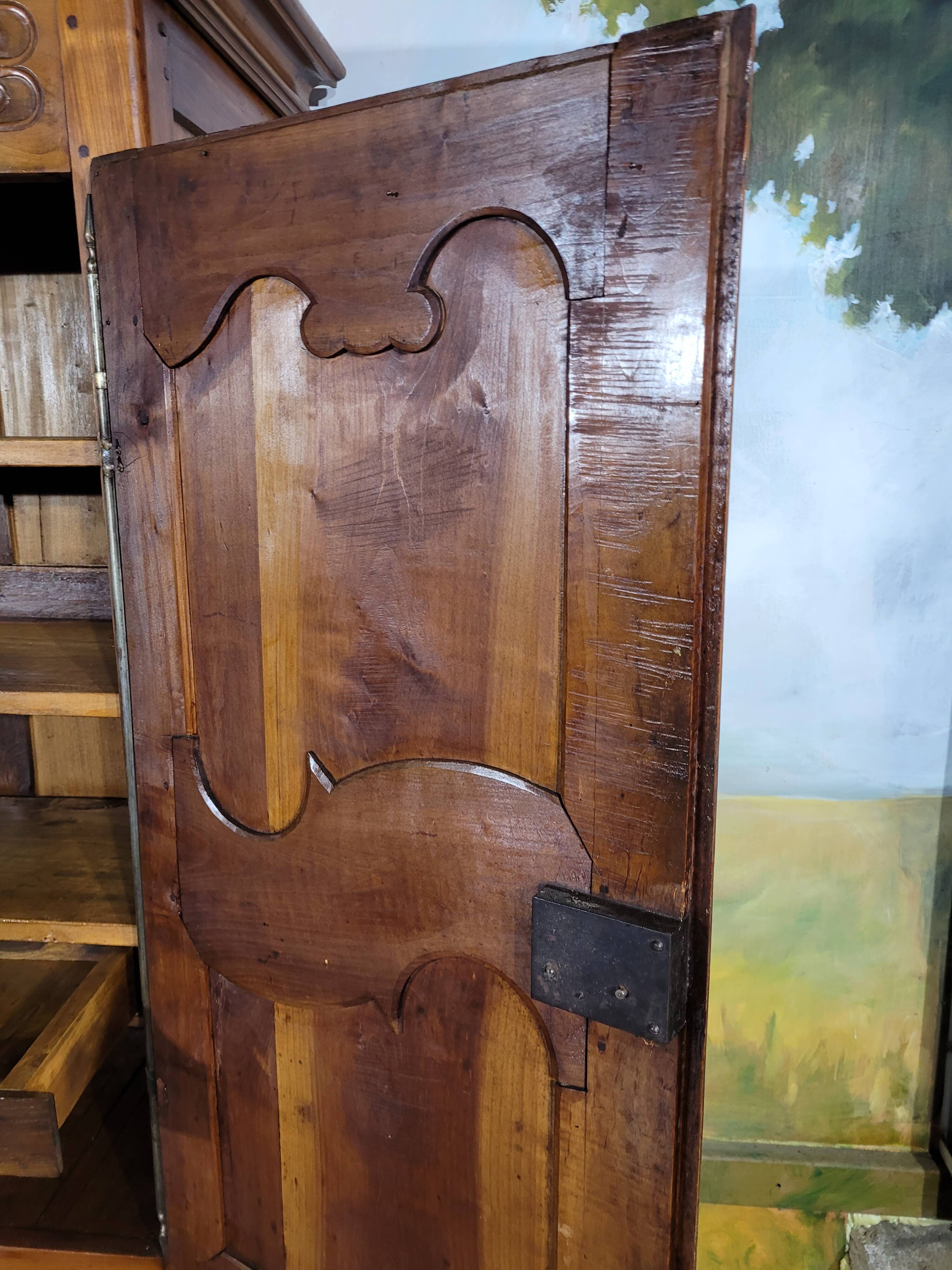 Small Louis XV cherry wood low cabinet