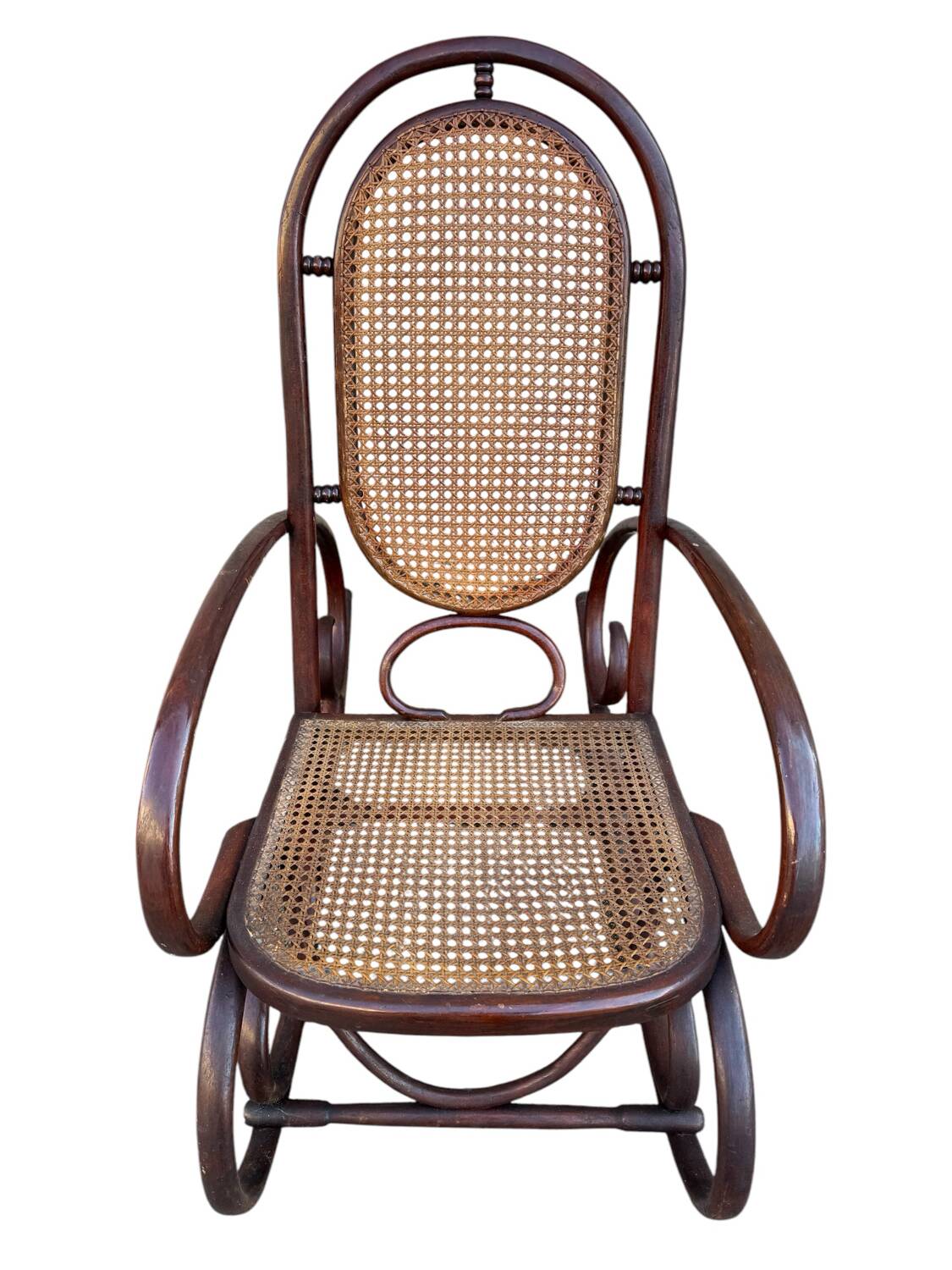 Set of 2 Thonet 19's Style Rocking Chairs