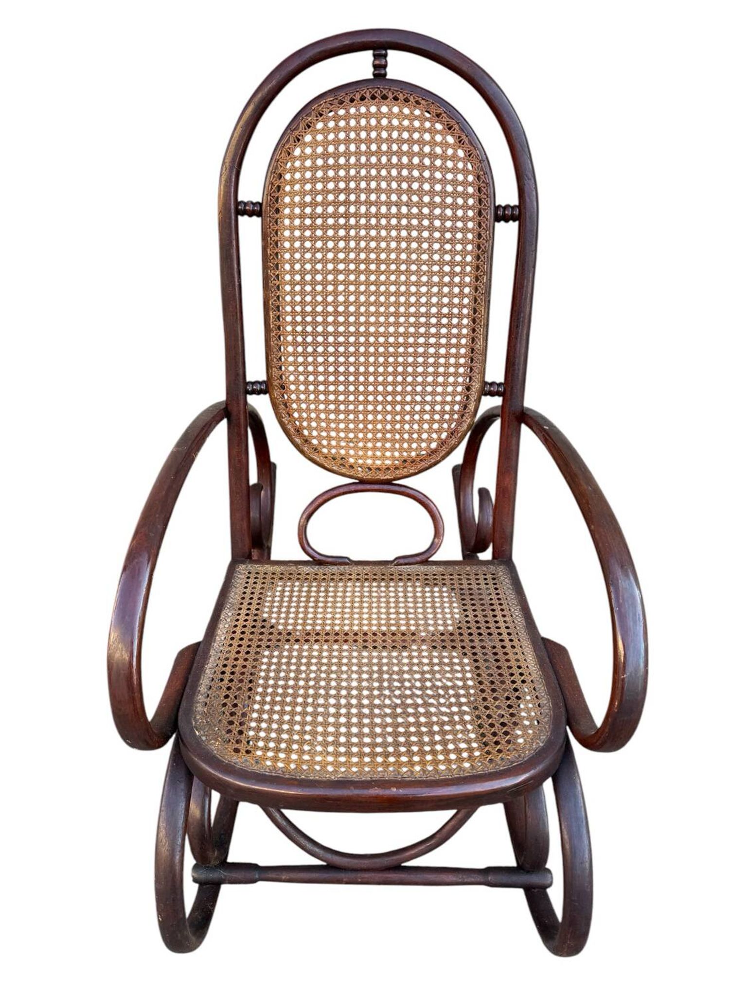 Set de 2 Rocking-chairs Style Thonet 19’s