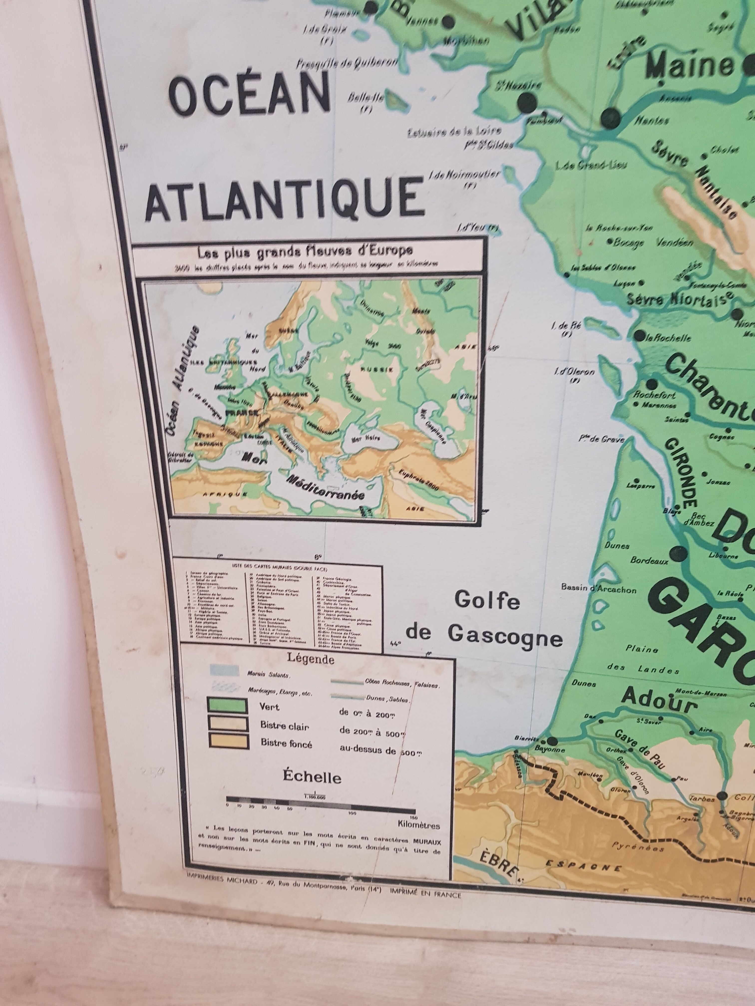 Old Vidal-Lablache school map