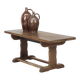 Table basse de ferme rustique antique en chêne