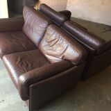 2-seater leather leolux sofa