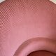 Fauteuil crapaud velours rose