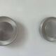 Pair of vintage wall lights, brushed metal, France 1970
