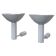 Pair of mid-century adjustable aluminium wall lights, Germany, 1970s