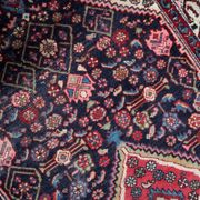 Antique Persian Hamadan handmade rug 3.8' x 6.7' 1920s - 1C1215