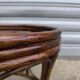 Paire de tabourets en rotin