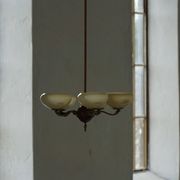 Chandelier with 5 arms by Paavo Tynell, model 1386/5 for Taito, Finland, 1930s.